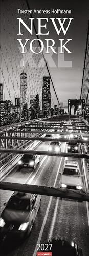 New York XXL Kalender 2027: Reise-Kalender mit 12 atemberaubenden Fotografien gigantischer Häuserschluchten und Wolkenkratzer. Langer Wandkalender 2027 XXL. 34 x 98 cm Hochformat