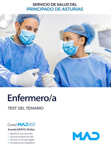 Enfermero/a del Servicio de Salud del Principado de Asturias. Test del temario