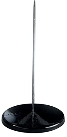 MAUL Zettelspießer | Moderner Zettelhalter aus Edelstahl | Schreibtisch Organizer zur Aufbewahrung von Rechnung und Notizzettel | Notizzettelhalter für Büro und Gastronomie | Schwarz