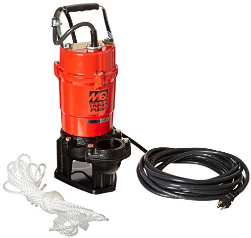 Multiquip ST2040T Electric Submersible Trash Pump with Single Phase Motor, 1 HP, 79 GPM, 2 Suction & Discharge