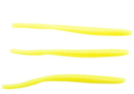 Berkley PowerBait Power Schwimmender Forellenwurm-Angelköder, Chartreuse, 7,6 cm, 8 cm, unwiderstehlicher Duft und Geschmack, realistisches Wurmprofil, ideal für Forellen und mehr