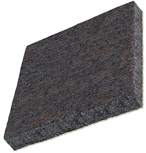 Adsamm® / 32 x feltrini autoadesivi ad alta densità / marrone / 35x35 mm / quadrati / piedini in feltro extra compatto da 5.5 mm di spessore / pad protettivi per arredi Adsamm® Quality