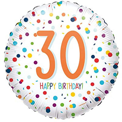 EU Confetti Bday 30 - Standard Circle