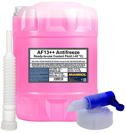 MANNOL 1x20 Liter AF13++ (-40°C) Antifreeze (High-Performance) + Hahn + Schlauch