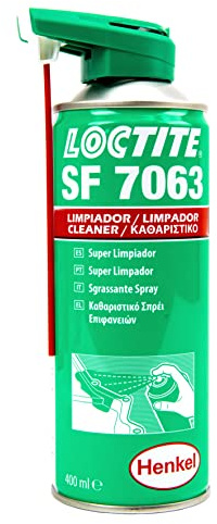 Loctite SF 7063 Pulitore e sgrassatore Multiuso, 1 flacone Spray x 400ml | A base solvente senza CFC, Rimuove grassi, oli e limatura metallica, Non lascia residui, Prima dell'incollaggio
