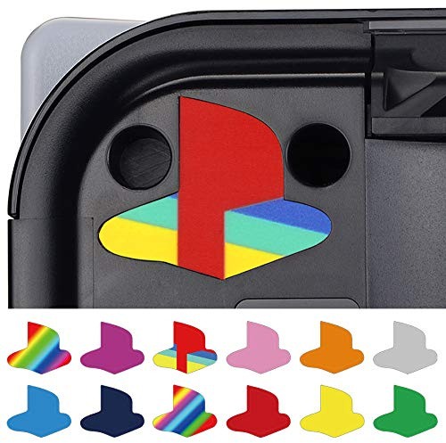 playvital Calcomanía de Vinilo para ps5 Consola | Pegatina para Logo, Adhesivo Decorativo, Diseño Retro Clásico, Personalización de Consola, 3 Estilos, 9 Colores