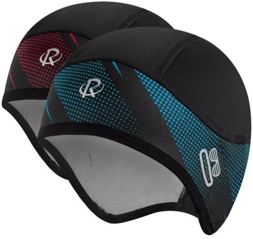 ROTTO Fahrradmütze Laufmütze Herren Damen Warm Winddichte Wintermütze Helm-Unterziehmütze Sportmütze für Radfahren Laufen Skifahren Wintersport