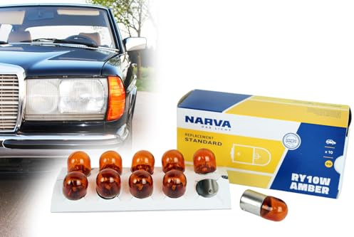 BISOMO 10x Glühbirne orange 12V 10W BAU15s, RY10W, Blinker Bremslicht Fahrzeugbeleuchtung für Simson, Moped Motorrad Roller Quad Auto, E-geprüft