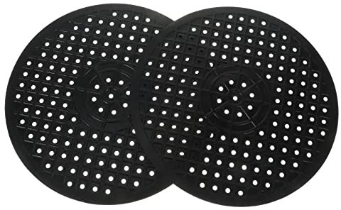 LABRIMP 2 Stück Küchenspüle Abtropfmatte Rund 12 Zoll Spülbecken Schutzmatten Mit Abflusssieb Rutschfest Pflegeleicht Für Trocknung Und Schutz Zerbrechlicher Gläser