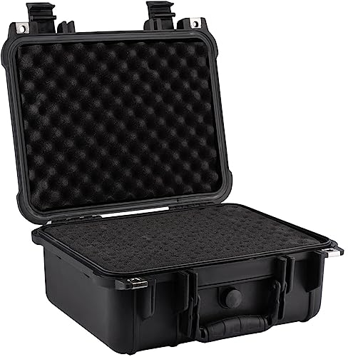 SEVICO Universalbox Kamera-Schutzkoffer robuste Schutzkoffer aus Kunststoff mit Schaumstoffpolsterung und Druckausgleichsventil - Ideal für Elektronik und Kameraausrüstung Outdoor-Fotokoffer