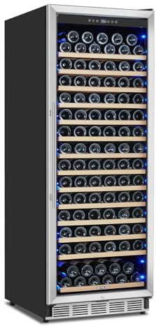 ORYMUSE Freestanding 180 Bottle Wine Fridge - 24 Built-in Cooler with Upgraded Compressor Cooling and Intelligent Temperature Memory, Large Capacity Refrigerator