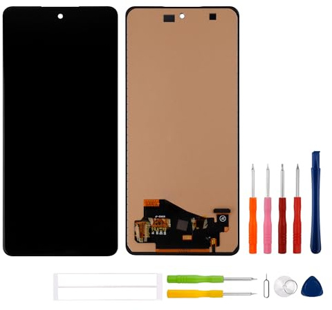 swark 6.7 TFT Display Kompatibel mit Galaxy M52 5G SM-M526 (Schwarz Ohne Rahmen) LCD Display Touchscreen Replacement + Werkzeugsatz (No Fingerprint)