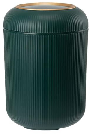 LOVIVER Waste Bin Wastebasket Dustbin Versatile Waste Paper Bucket Desktop Trash Can for Countertop Dresser Coffee Table Living Room, green