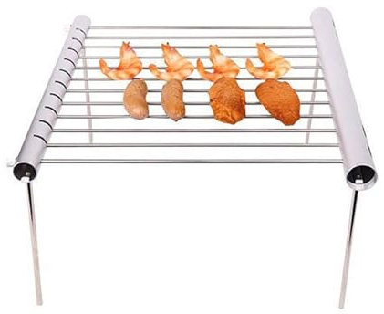 Mini barbecue portatile a carbonella per campeggio all'aperto picnic leggero e universale barbecue grill con accessori