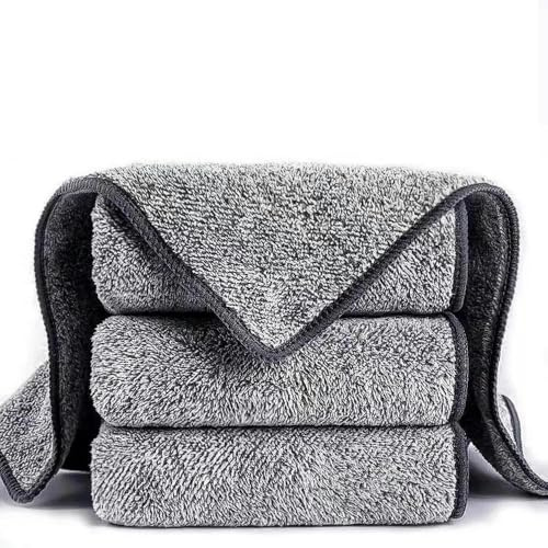 MEKPAM Chiffon De Nettoyage Absorbant Épais en Fibre De Charbon De Bambou De Style Japonais,20 Pcs,Chiffon De Cuisine Non Pelucheux pour La Vaisselle