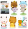 SKIKHN 4 Stücke Wackelfigur Auto, Dudu Wackelfigur Auto, Panda Bär Wackelfigur Auto, Panda-Bär Kawaii Auto Deko Ornament, Dudu Wackelkopf Figur Auto, Büro Desktop Zimmer Dekoration