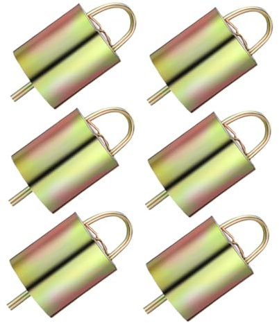 Generisch 6 Stück Kuhglocken, Geräuschmacher, Schafglocken, Glocken Zum Aufhängen, Kleine Kuhglocken, Vintage-kuhglocken, Viehglocken, Laute Glocken