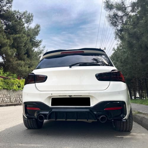 Heckdiffusor kompatibel mit BMW 1er F20/F21 Facelift M–Power 2015–2019 | kompatibel mit BMW 1er F20/F21 Facelift M-Power 2015-2019 - Schwarz glänzend