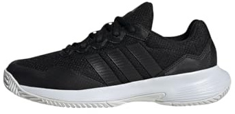 adidas Mujer GAMECOURT 2 Tennis Shoes, Core Black/Core Black/FTWR White, 40 EU