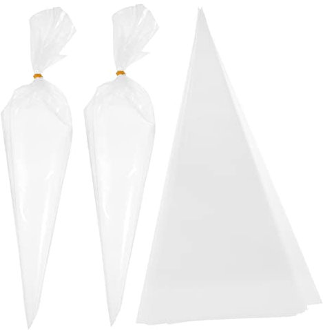 AUTSUPPL 50pcs Masonry Grout Bags Cement Piping Tool Tear-resistant Filling Bags for Wall Tile Grouting and Exterior Construction