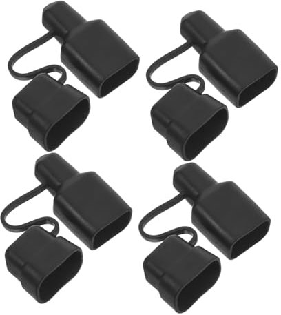 Veemoon 4pezzi Copertura Connettore Batteria Morbido Cappuccio Resistente Acqua Connettore Alimentazione Protezione Collegamento Cavo Estremità Filo Rimorchio Elettrico