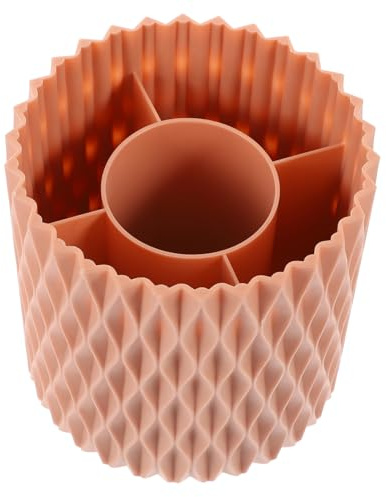 BESTYASH Porte Pinceaux Maquillage Rotatif Seau Organisation Capacité Pour Pinceaux Cosmetiques Support Bureau Maison