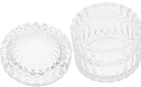 HEALSOPTHY Bocal Verre Avec Couvercle Récipient De Conservation Pour Bonbons Biscuits Épices Pot De Rangement Transparent Pour Maison