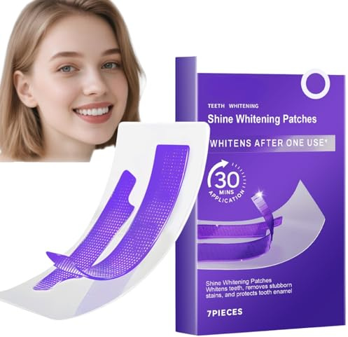 Strisce sbiancanti viola, strisce dentali schiarenti, appositamente progettate per denti sensibili, rimuovono rapidamente lo scolorimento in 30 minuti, formula sicura e protettiva per lo smalto dei