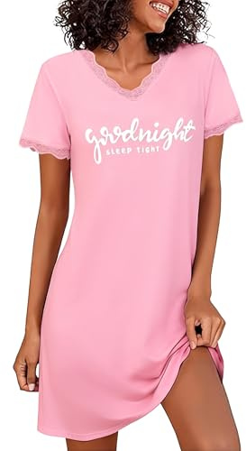 Demegimi Camisón de Mujer Algodon Camisón Mujer Corto Verano de Encaje Ropa de Dormir para Mujer(Negro,3XL)
