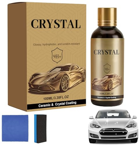 Car Ceramic Coating Agent, 9H+ Härte Profi Keramikversiegelung Auto, Hochwertige Graphen-Keramikbeschichtung, Nano-Hydrophobe Keramik Versiegelung, Lang anhaltender Glanz für Autos, Motorrad (1PC)