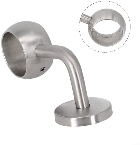 Halterungen für runde Rohre aus Edelstahl, unterstützt Schrankstangenrahmen in Heimbüros, Schlammräumen und Mehrzweck-Aufbewahrungszonen (38 mm)