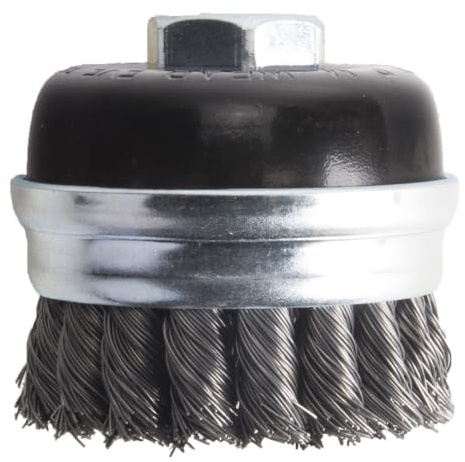DeWalt DT3492-QZ - Cepillo de copa de alambre trenzado para amoladora, diámetro de 75 mm