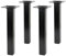 Amig Eckige Möbelfüße 4er Set Ausführung Schwarz 25 x 25mm Höhe 200mm Möbelstützen