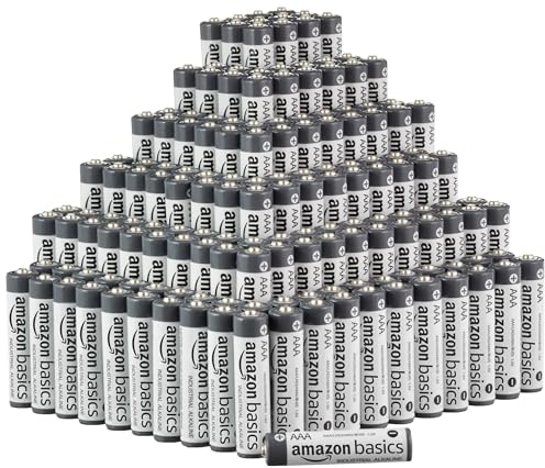 Amazon Basics AAA-Alkali-Batterien, Industriequalität, 1,5 V, 5 Jahre lagerfähig, 300 Stück