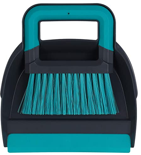 Alpina Handfeger mit Schaufel Kehrgarnitur Set Handbesen Kehrblech Besen Kehrset Kehrschaufel Kehrgarniturset Kehrbesen