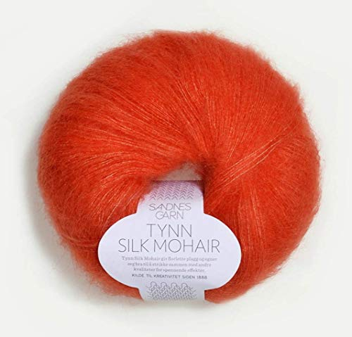 Sandnes Garn Tynn Silk Mohair col.3818 orange ca.212 m 25 g