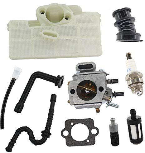 HURI Vergaser mit Luftfilter Benzinfilter Benzinschlauch für Stihl 029 039 044 046 MS290 MS310 MS390 MS440 MS460 MS 290 310 390 440 460 Kettensäge # 1127 120 0650 Walbro HD-11 HD-15 HD-17 HD-19A