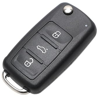 Ersatz-Klapp-Autoschlüsselgehäuse Funkschlüssel Schlüssel für VW Golf Mk6 T1guan Polo Passat CC SEAT Skoda Octavia 3Taste