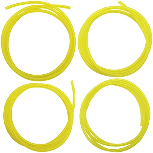 Durite Essence, CTRICALVER 4 Pcs Tuyau pour Carburant 4 Tailles (1,5 mètre chacun), 2mm x 3.5mm, 2.5mm x 5mm, 3mm x 6mm, 3mm x 5mm, pour Souffleur Coupe-bordure Tronçonneuse Debroussailleuse