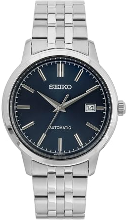 Seiko Herren Analog Automatik Uhr mit Edelstahl Armband SRPH87K1, Silber