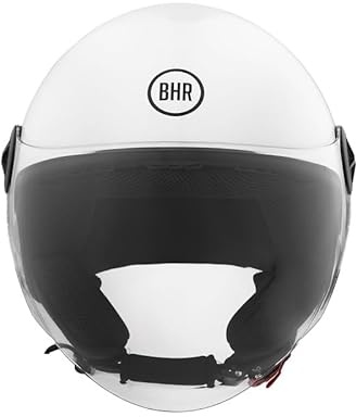 BHR Casco Demi-Jet, Casco Scooter 832 MINIMAL | Omologato ECE 22.06, Leggero e Compatto, Ideale per Città e Sottosella, Uomo e Donna, Casco Moto e Motorino