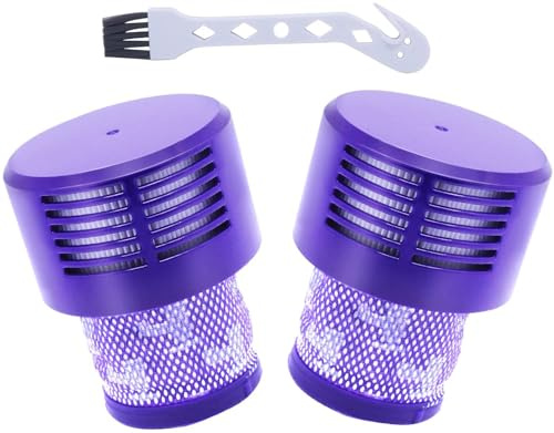 INF 2-pack dammsugarfilter för Dyson V10, tvättbart utbytesfilter, dammsugare reservdel
