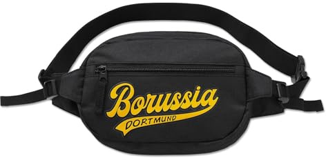 Borussia Dortmund BVB Gürteltasche Bauchtasche (schwarz, Einheitsgröße)