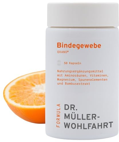 oxano® bindegewebe Kapseln – Müller-Wohlfahrt | Mikronährstoffe mit Vitamin C, Zink & Mangan | Mit Aminosäuren & Bambusextrakt (Siliciumquelle) | Nahrungsergänzungsmittel | 90 Kapseln
