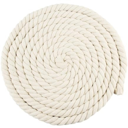 Xbessc 20mm x 5m Cordón de Algodón Beige Cuerda de Algodón Trenzado SOGA Gruesa Cuerda Macrame Natural para Decoración Manualidades Hamacas Decoración del Hogar Proyectos Hechos a Mano