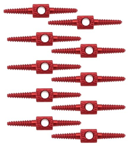 eMagTech 10 connettori per cavo del freno e del cambio della bicicletta, 26 mm, adatti per mountain bike e bici da strada, manutenzione e modifica, colore: rosso