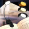 Lampe De Lecture 16 Led, Rechargeable Lampe Pince,Lampe De Chevet Enfant,3 Couleurs,Lampe à Livre Flexible à 360°,LéGèRe Et Portable,Parfaite Pour Les Amateurs De Livres,Lit,Bureau,Tête Lampe Ronde ﻿