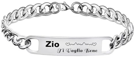 LUODAN Bracciale Papà Ti Voglio Bene Regalo Per Papà Regalo per la Festa del Papà Bracciale Regalo di Compleanno per Uomo il mio Miglior Papa regalo zio nonno Fratello padrino