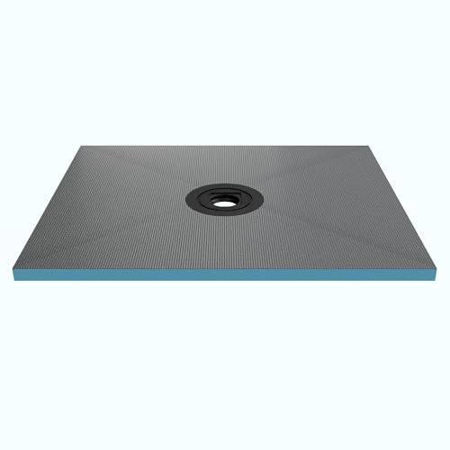 Mai & Mai Receveur de Douche à Carreler Rectangulaire 100x120x4cm | Bac à Douche Antiglisse, Recoupable sur Mesure pour Douche, sans Bonde, Pente Intégrée, XPS