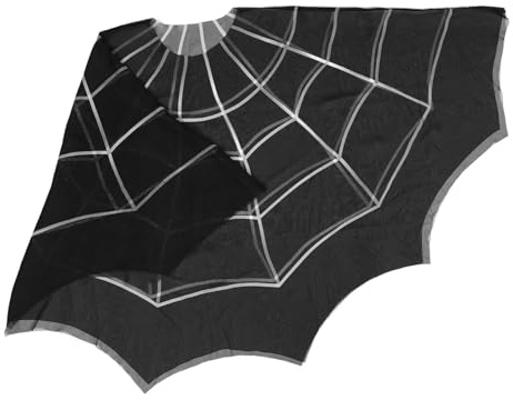 Yardenfun Spinnennetz-umhang Für Damen: Halloween-cosplay-kostüm, Spinnennetz-umhang Für Cosplay, Rave, Maskerade, Party, Verkleidung, Uniform, Oberteile,